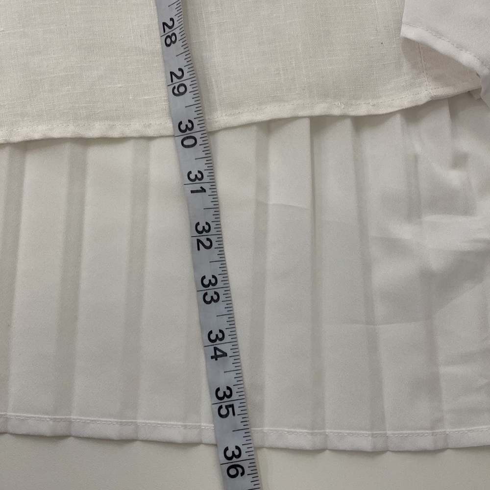 Comfy USA Button Down Top Line Blend Women's Large White - Picture 9 of 11